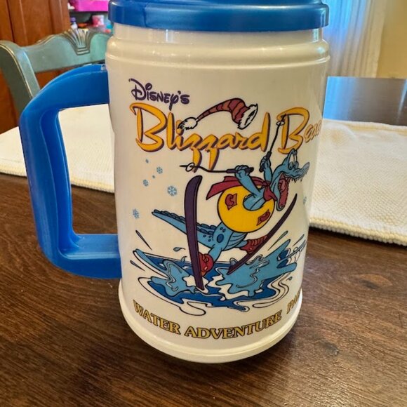 Vintage Disney Blizzard Beach Water Adventure Park Souvenir Mug w/ Lid - Picture 4 of 5